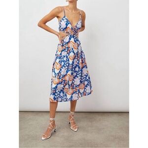 NEW RAILS Lourdes Dress in Cobalt Floral
